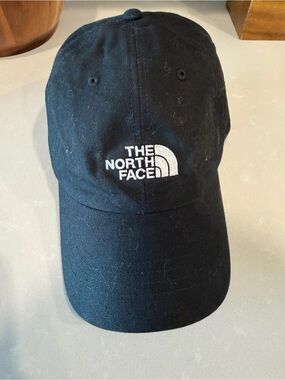 The North Face Black Cap with White Logo